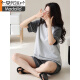 Modal High-End Pyjamas für Frauen im Sommer Pure Cotton Shorts Shorts All-Cotton Casual Thin Style für Outdoor Wear Home Clothing Set Z9859 2xl [Empfohlen 140-160jin [Jin gleich 0,5 kg] Verschleiß]