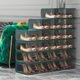 Sailoto Japanese brand imported shoe box shoe storage artifact side opening household transparent drawer type hard plastic 26 value green 5 orange 5 gray 5 brown side version