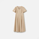 
French high-waisted temperament bat sleeve dress for women 25 summer new pure and beautiful long skirt DDS2LD5022 O20 Cangqiong M