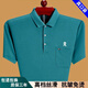 Mengtejiao Sommer kurzärmeliges T-Shirt für Männer lose dünne mittlere und ältere Väter tragen halbärmelige Polo-Hemd mit Baumwolle 6636 Dunkelblau M 165 Vorschlag 120 Jin [Jin entspricht 0,5 kg]