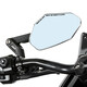 Loboo de motocicleta cruda plegable retrovisor espejo universal modificado de aluminio aleación anti-caza espejo espejo grande reflector rm03 retrovisor plegable negro espejo 683 accesorios de tornillo paquete