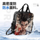 Chengliu Cool Cartoon Canvas Легкая сумка для обучения для учеников средней школы Nezha та же самая большая сумочка для царапины для детей может быть наклонена на схеме высокой узоры, водонепроницаемой и грязной двойной тренировки D15786.