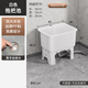 Mop pool, household balcony washing mop pool, bathroom mobile mop pool, underground pool, floor basin, outdoor sink, ordinary style - white small size (thickened, anti-collision and stain-resistant