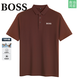 BOSS summer cotton Polo shirt high-end lapel short-sleeved business casual men's top T-shirt T6167 physical store-green L