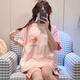 爱芬柔睡衣女士夏季纯棉短袖薄款可爱卡通少女学生夏天可外穿家居服套装 825露比 L 体重建议90-110斤
