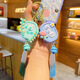 QUEENJOY Beautiful Meaning Key Chain Peace and Joy Pendant Car Key Chain Pendant Exquisite School Bag Pendant