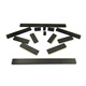 Dafuri female header single row female header pin socket 2.54mm 1*2P/3/4/5/6/10-40P 2x20P 2.54MM straight plug double row female black (5 pcs)
