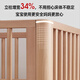 Jiuban Muyue crib solid wood multi-functional newborn baby bed beech wood movable adjustment splicing large bed children's bed Muyue 4.0 (no paint) + coconut brown mattress