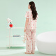 Fundenk ein Pyjama Frauen reines Baumwollsommer neuer Revers-Kurzärmer-Hosen Cartoon Damen Home Clothing Set
