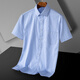 Montagut 2025 Brand haut de gamme Chemise à manches courtes pour hommes Business d'âge moyen DP Coton Pure Coton Forme de travail professionnel sans repasser la couleur de couleur unie DX6624 41