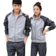 
FHHUABD normal shipping sportswear suits for men and women, middle-aged and young people, spring and autumn long-sleeved student couple casual running suit group purchase 686 red 3XL women