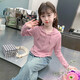 Mädchen der Mädchen Sweatshirt Herbst 2025 Neue modische Kinderkleidung modische Internet-Promi Koreanische Version Frühling und Herbst Casual Kapuze-Top TNZ-2758 [Pink] 140