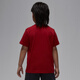 Nike (NIKE) Jordan official Nike Jordan boys and kids T-shirt summer sports print soft and comfortable DB7393 687 fitness red 110 XS