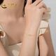 China Gold (China Gold) Gold Armband Frauenfußball Gold Lucky Vierblätter Krokodil Gold Taschentuch Geburtstagsgeschenk Valentinstag Geschenk für Freundin Liebhaber Frau [heute/am nächsten Tag] Fußball Gold Vierblatt Krokodilarmband + Rose Geschenkbox