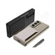 Geeignet für Samsung Galaxy Z Fold6 Folding Bildschirm Mobiltelefon Hülle Ultra-dünn Volleinkartierkartenbeutel kreativer Mobiltelefonschutz Hülle Feine Hole-Temperatur Silber Samsung Galaxy Z Fold6