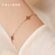 Xie Ruilin (TSL) 18K gold bracelet lucky flower shaped gold hand jewelry for women BE784