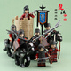 IE Gao Chuhan et Han se battaient pour l'hégémonie Xiang Yu Liu Bang des blocs de construction assemblés avec de grands soldats Han, des figurines et des jouets de cheval d'infanterie Green foncé 8 XP683 Han Army Crows incrustés incrustés
