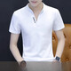 Seven Wolves' hottest high-quality V-neck men's pure cotton short-sleeved T-shirt men's slim casual and versatile half-sleeved shirt top base shirt white Q691 short-sleeved L recommended 100-120 Jin [Jin equals 0.5 kg]