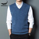 Crocodile crocodile shirt brand sweater vest men plaid sweater sleeveless top slim spring and autumn fur vest men vest 9902 gray one size 165