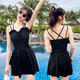 Qingchiying (QINGCHIYING) swimsuit women one-piece, cover the belly and make you look slim and conservative 2025 new Korean ins style hot spring sexy fairy swimsuit pink 12041 2XL