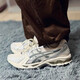 
Asics kayano14 spring and summer silver low top casual running shoes men's shoes retro sports shoes 1203A706-020 silver black 25 44