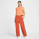 Nike (Nike) Camiseta de algodón corta sin mangas para mujeres en verano Nuevo cómodo estampado casual HF9532 828 Soft Orange M