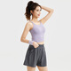 
Victoria Traveler Sports Shorts Women Running Fitness Casual Quick Dry Breathable Summer God Pants Fake Two-Piece Anti-Exposed Yoga Pants Gray L