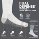 Fruit of the loom Boys Dual Defense No Show Socks (10 Pack) Black 3-9