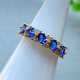 ZHIO Baojingyuan natural high-quality tanzanite s925 sterling silver ring is light, luxurious and simple, a holiday gift for your best friend and girlfriend, style 12
