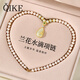 Qike Pearl Necklace Young Style 2025 New Genuine Natural Fresh Water Practical Birthday Gift for Girlfriend, Wife, and Mom