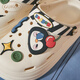 Gukoo slippers for women in summer little penguin hole shoes new cute non-slip women's home sandals beige 35-36