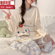 
Victoria's new style cute Yugui Dog Spring and Autumn Long Sleeve Plaid Pants Pajamas Women's Internet Celebrity Home Set 15568 Women M Women (suggested weight 80-100 Jin [Jin equals 0.5 kg])