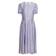 Roeyshouse Royyshouse Chroy Robe de taille violette 2025 Nouvelle manche bouffée Fashion grande jupe ourlet 12052 Purple 2xl