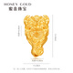 HONEYGOLD 蜜金珠宝黄金足金古法文玩系列吞金驭浪三通吊坠HGG1697工费200元/件 6.71g