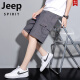 Jeep Spirit Jeep Pure Cotton atmable funktionierbarer Shorts Herren neuer Mehrfachpocket Lose Casual Shorts Thin Sports Cropped Hosen Männer Q9896 Black XL [105-120jin [Jin gleich 0,5 kg]]