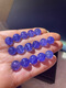Shaoyu natural tanzanite loose beads spacer beads accessories Wenwan Duobao bracelets for men and women diy jewelry accessories beaded gifts 8mm single
