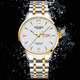 LOEGSINS Swiss Longines Watch Men Waterproof Luminous Business Fully Automatic Mechanical Watch Top Ten Brands Hollow Men Watch L728 Natural White Floor Gives Belt + Pixiu