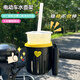 Yun Ran electric car water cup holder type universal baby stroller storage device mountain bike water bottle holder white + yellow