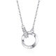 Gin Chie 999 Pure Silver Möbius Ring Necklace Women's Pendant High-end Light Luxury Birthday and Valentine's Day Gift for Girlfriend Möbius Ring Necklace/999 Pure Silver + Seven Warehouse Delivery/Next Day Delivery Valentine's Day Gift for Girls/Rose Gift Box/With Jewelry Certificate