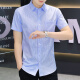 
Hua Jiuqing Guangdong Puning men's high-end shirt short-sleeved middle-aged and elderly summer men's short-sleeved shirt middle-aged thin style without ironing long-sleeved K08-997 thin blue strips + 997 thin blue strips One size 3890-104Jin [Jin equals 0.5 kg]