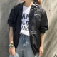 Nike (Nike) Frauensportanzug 2025 Spring Neue Modetrendwindproof Jacke Lose Hosen DM6180-010+CJ7347-010 XL