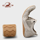Ram Chaussures pour hommes pour l'été Chaussures décontractées pour hommes respirants pour une semelle douce confortable Chaussures en maille creux de sport extérieur pour hommes Couleur de sable 42