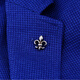 Spartaner Männerbrosche mit antiker Silberkaiser -Abzeichenanzug Brosche Retro Personalisierten Anzug Pin Brosche Business Halsband Pin Gold Platted Kaiser Brosche + Cufflink Set