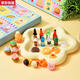 Jishi 40 Löcher Simuliertes Essen spielen Blindkasten Flasche Tierloch Musik Kinder Geschenkharz leuchtend Ornament Spielzeug 40 Loch Sanrio Puppe Anhänger Poke Musik