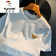 
Woodpecker (TUCANO) white T-shirt men's summer new high-end trend printed T-shirt American light luxury Xinjiang cotton comfortable short-sleeved T-shirt Black vest [HJ9906-1 sleeveless] 4XL suitable for 166-180Jin [Jin equals 0.5 kg]