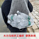 Bai Chao Thick Line Net Bag High-horsepower Fish Net Bag Folding Fishing Net Thickened Fish Protector Basket Drawstring Net Bag Simple Net Bag 100cm 1m Net Length with Rope + Fixed Ground Plug Gray Hand-woven Net Bag Special for Large and Small Fish 20