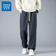 
Jewish casual pants for men in spring and autumn loose straight and versatile high-swinging long pants for men's sports wide-leg pants CJ6629 khaki XL