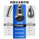 JOMOO New German sink faucet full copper body kitchen faucet hot and cold pull-out sink faucet gun gray full copper body pull-out faucet three-speed adjustable water outlet丨with 80cm hot and cold water inlet pipe