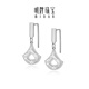 Ming brand jewelry platinum Pt950 platinum little apricot earrings gift for women BFH0095 platinum earrings about 4.11 grams
