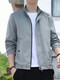 
Romon Chun Autumn Men's Thin Jacket Men 2025 New Stand Collar Jacket Fashion and All-match Casual Trench Coat Jacket Men 686 [Hidden Blue] M [Suggested 80-95 Jin [Jin equals about 0.5 kg]]